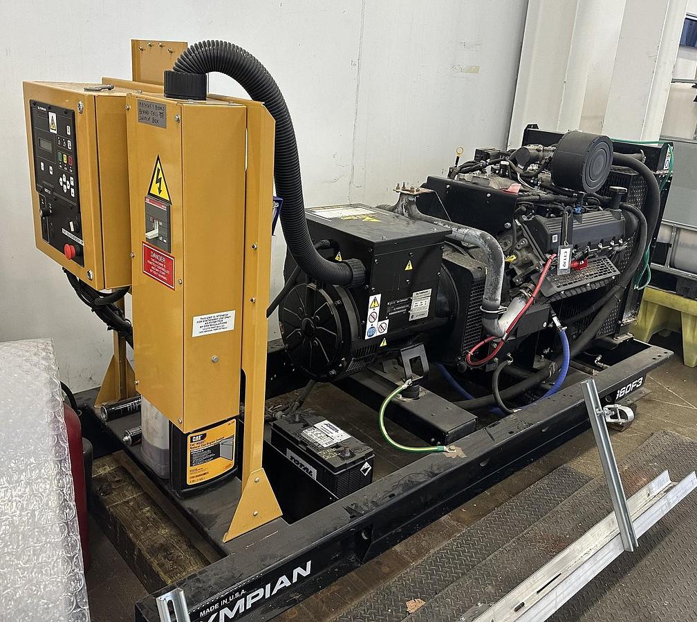 Used Used Caterpillar – Olympian 60kW Natural Gas Standby Generator, Model G60F3