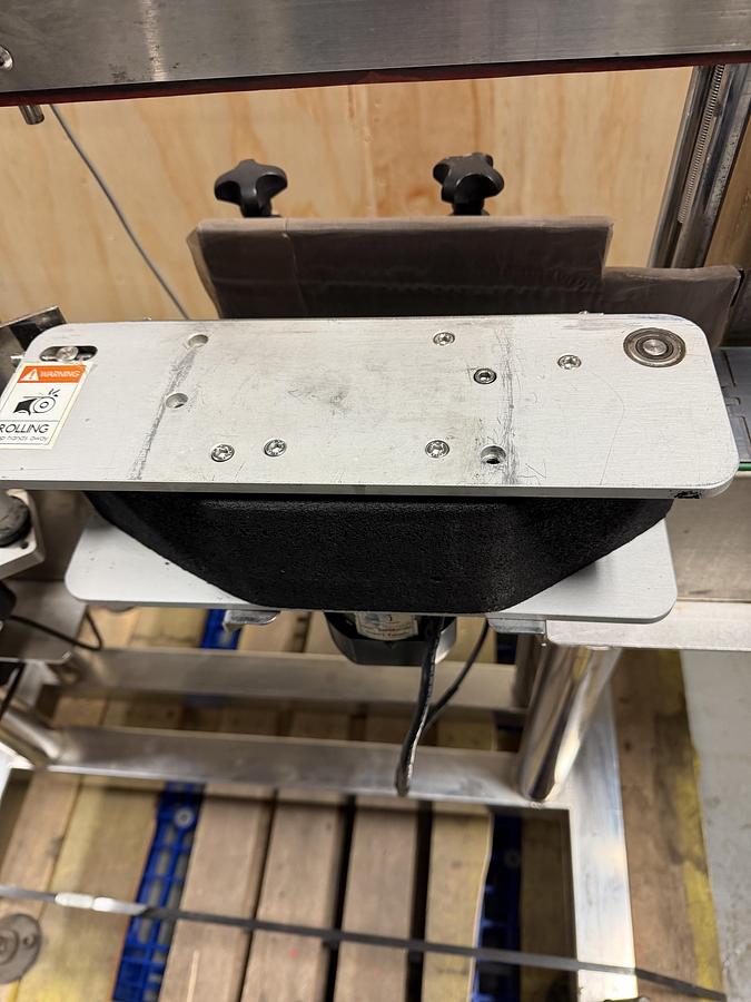 Used Used JDA Stainless Steel Automatic Pressure Sensitive Wraparound Labeler, Model Pro-Label