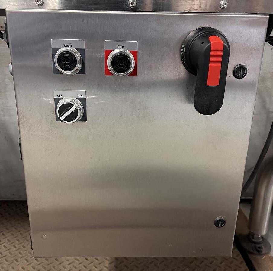Used Used CVC 8’ Long Stainless Steel Sanitary Motorized Conveyor