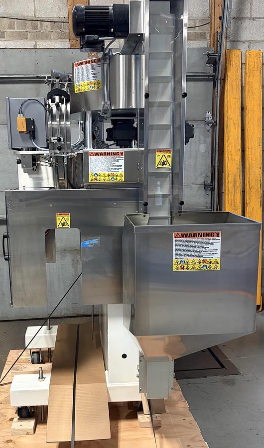 Used Used Kaps-All Automatic Inline 2 Quill Capper, Model E-4R