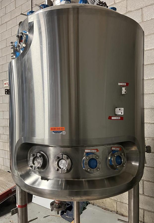 Unused ABEC 500 Litre – 316 Stainless Steel Jacketed Vessel