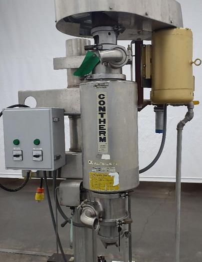 Used Used Alfa Laval 6 x 3 Stainless Steel Vertical Scraped Surface Heat Exchanger, Model Contherm