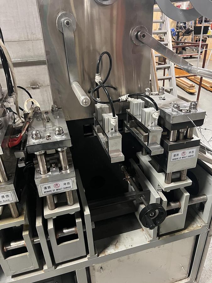 Used Used Automatic Stainless Steel Candy Blister Packaging Machine, Model YX-DPT140