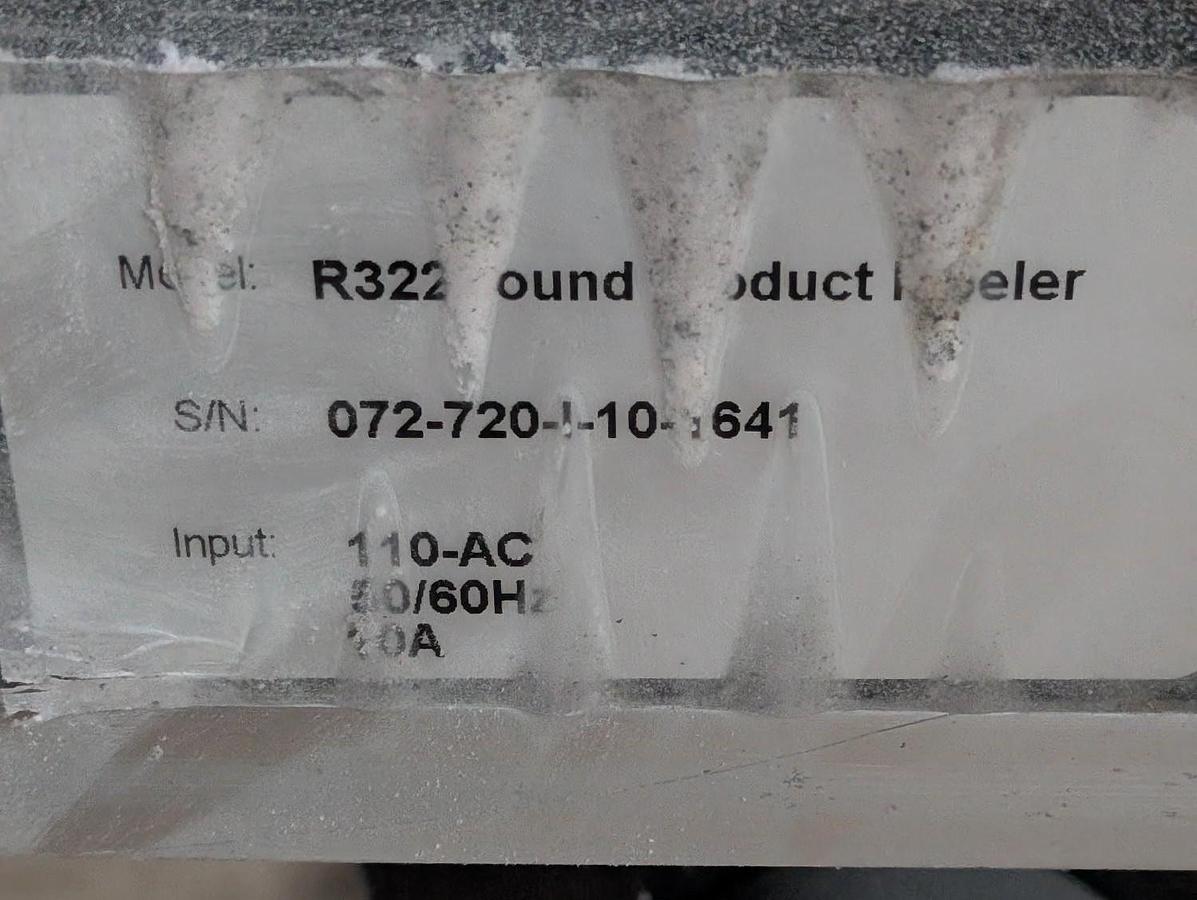 Used Used Universal Labeling High Speed Wraparound Pressure Sensitive Labeler, Model R320