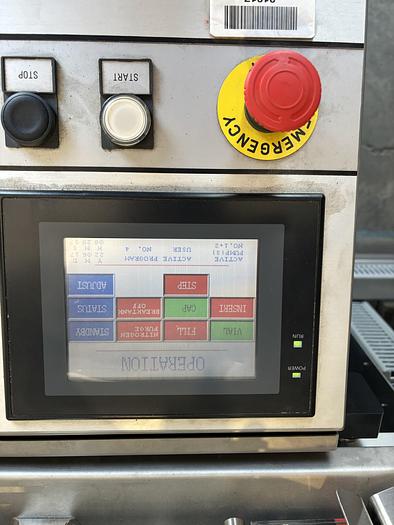 Used Used Flexicon FMB 210 Fully Automatic Liquid Vial Filler, Stopper and Capping Machine with Tray Loader