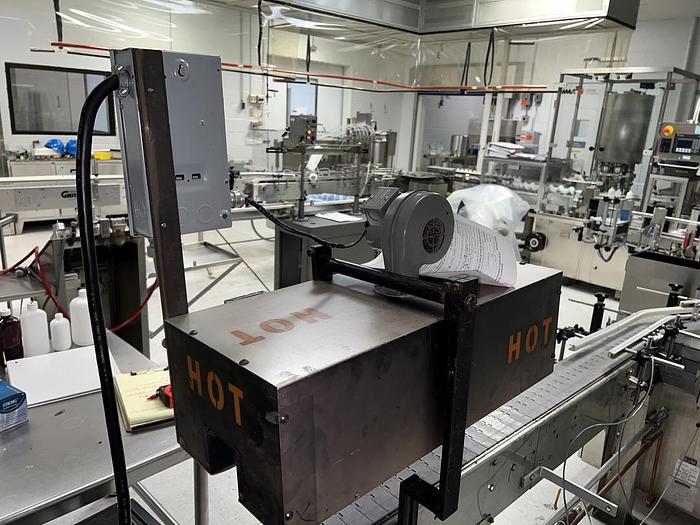 Used Used Heat/Shrink Tunnel for Neck Banding