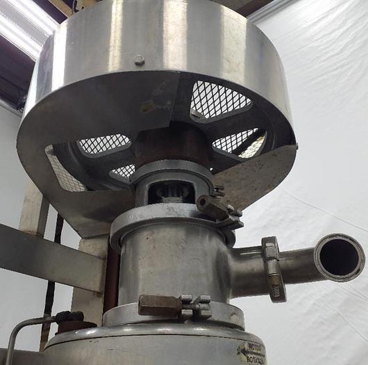 Used Used Alfa Laval 6 x 3 Stainless Steel Vertical Scraped Surface Heat Exchanger, Model Contherm