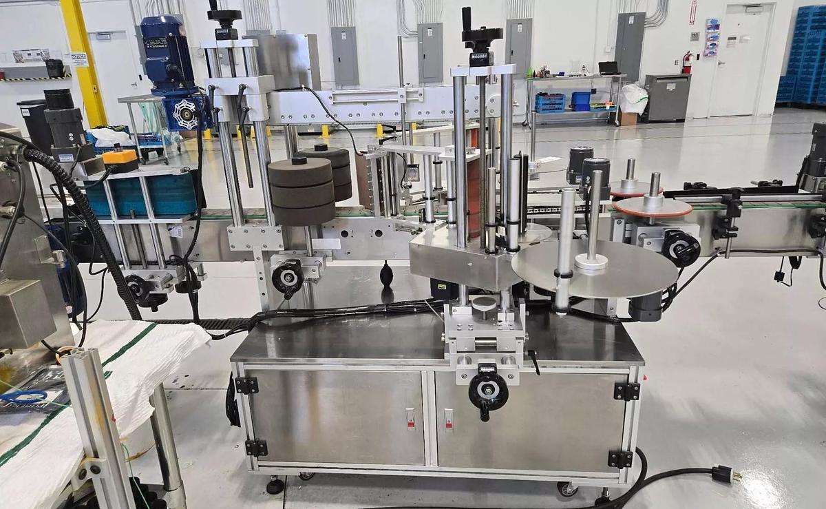 Used Used Stainless Steel Automatic Front/Back and Wraparound Pressure Sensitive Labeler