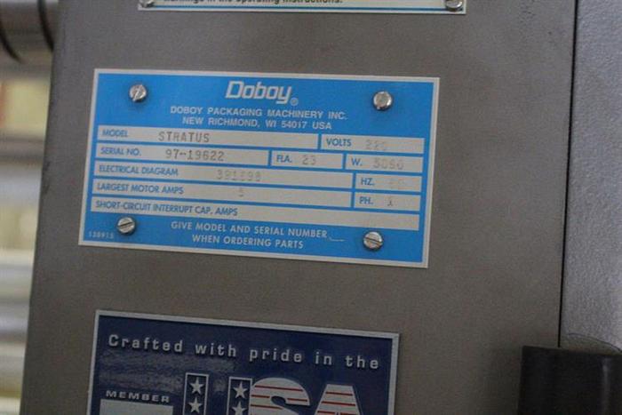 Used Used Doboy Stratus Horizontal Flow Wrapper