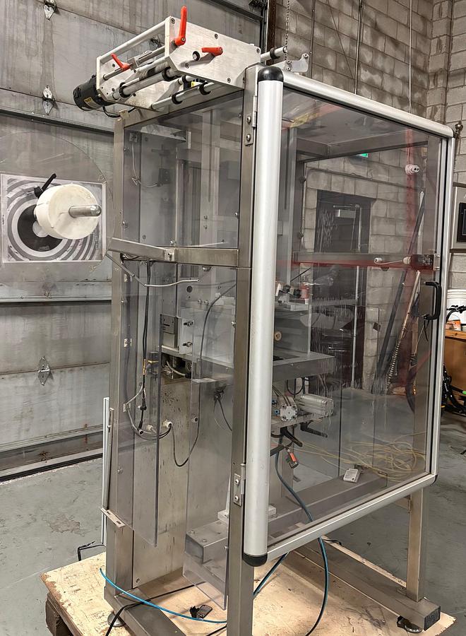 Used Used Aesus Automatic Neck and Body Bander, Model Delta Shrink