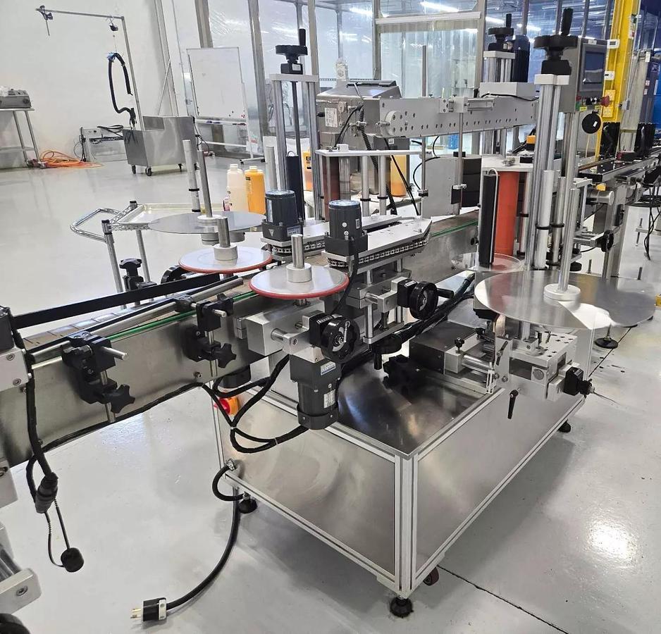 Used Used Stainless Steel Automatic Front/Back and Wraparound Pressure Sensitive Labeler