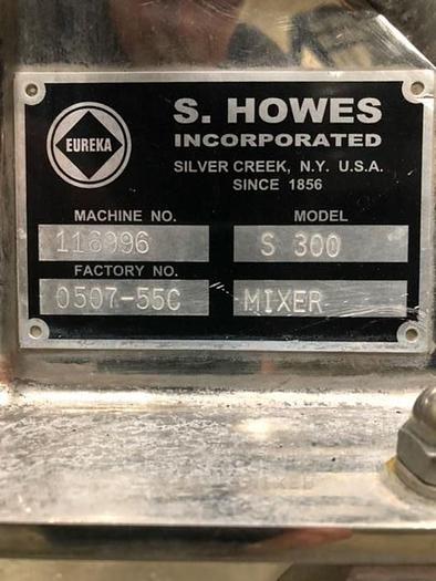 Used Used S. Howes 4 Cu Ft Stainless Steel Double Ribbon Blender, Model S-300.
