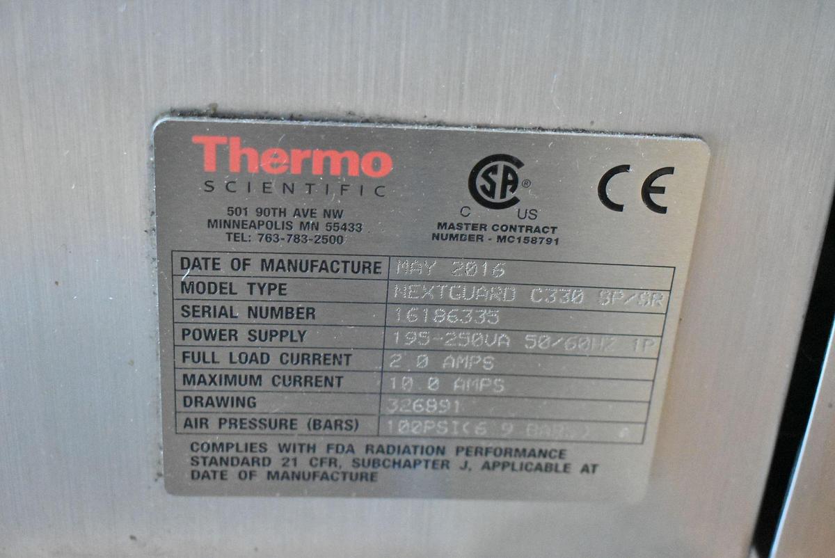 Used Used Thermo Scientific Nextguard Inline X-Ray Detection System, Model C330 SP/SR
