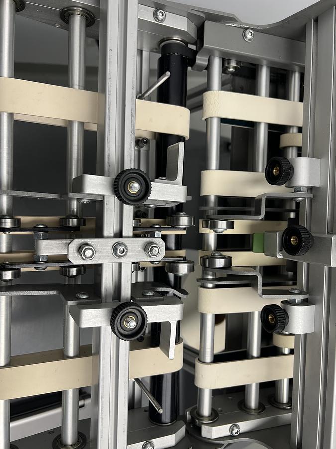 Used Used Straight Shooter Friction Feeder, Model R-14E with Accufast P4 Printer