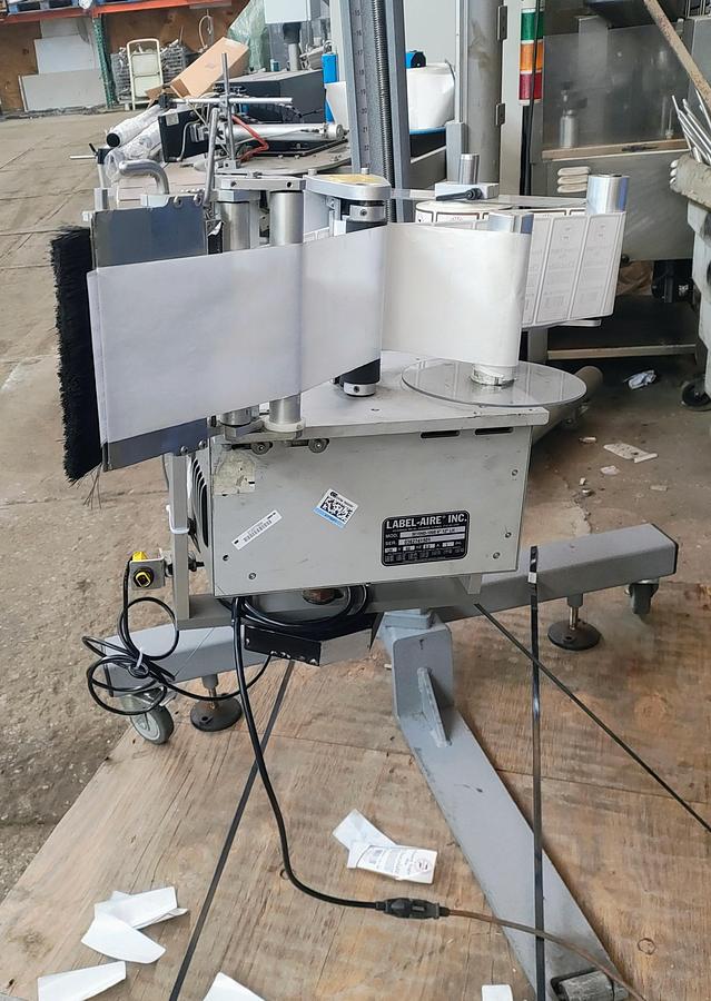 Used Used Label Aire Wipe on Pressure Sensitive Labeler, Model 3015ND-6” 12” LH