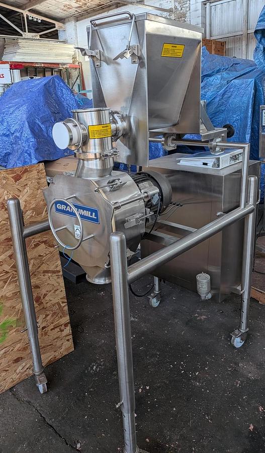 Used Used Fluid Air Stainless Steel Size Reduction Mill, Model Granumil 7