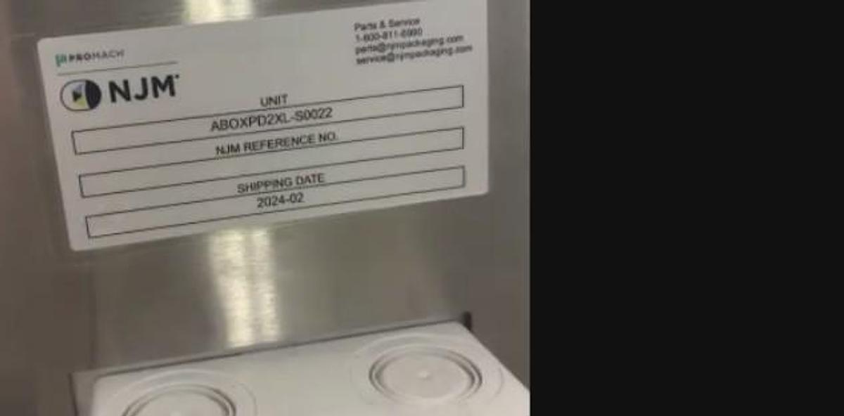 Unused Automatic Tablet Packaging Line from Aesus Packaging Systems and NJM Packaging Inc.