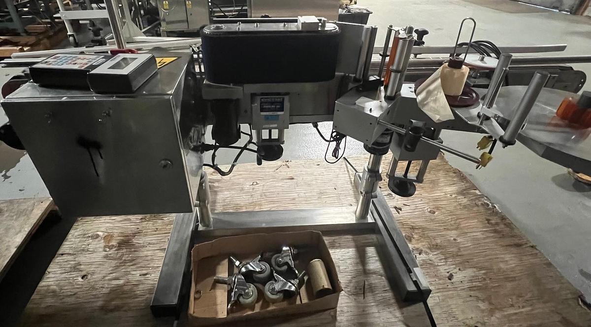 Used Used CVC Automatic Pressure Sensitive Wrap Around Labeler, Model 330-II