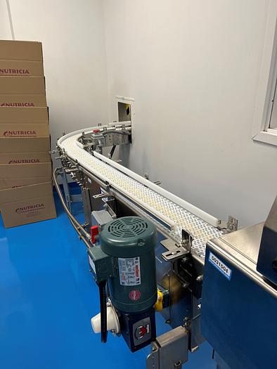 Used 150' (approx) of Nercon Stainless Steel motorized conveyor