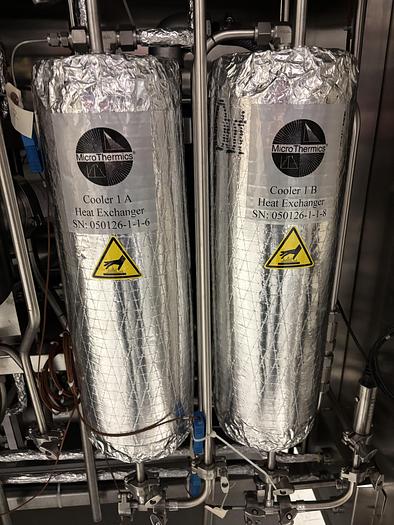 Used Used Microthermics UHT/HTST Lab 25 DIPW Direct Steam Pasteurizing System