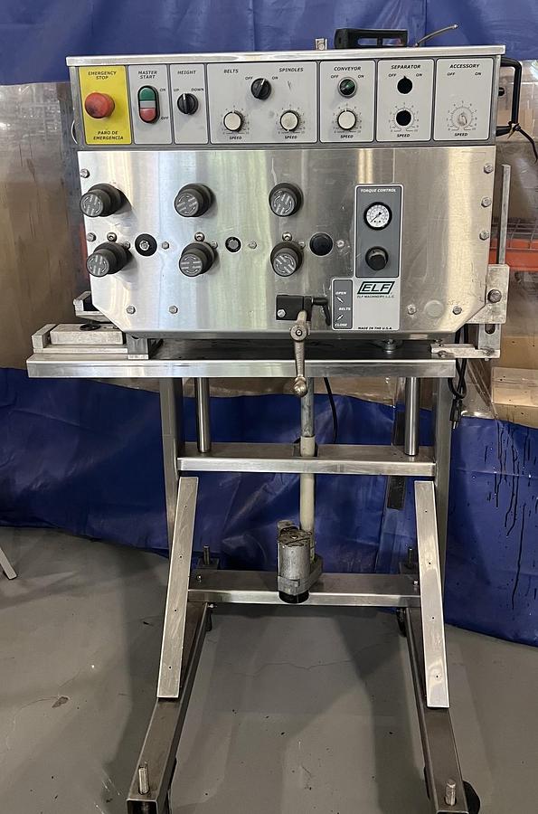Used Used ELF Packaging Stainless Steel Cap Retorquer, Model 3500L