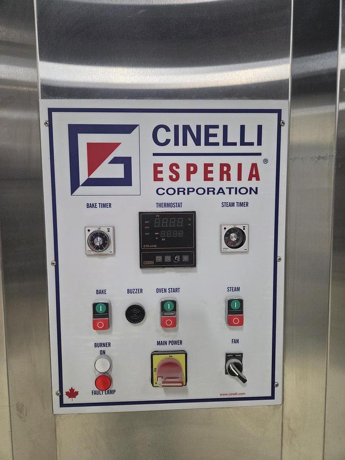 Used Used Cinelli Stainless Steel Natural Gas Double Rack Oven, Model CG/ID
