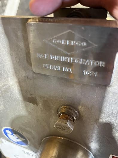 Used Used Corenco Stainless Steel Angled Disintegrator/Hammermill