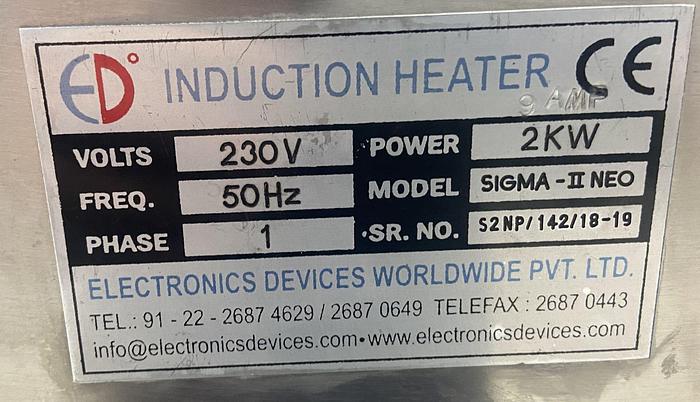 Used Used Sigma – II NEO Air Cooled Induction Sealer