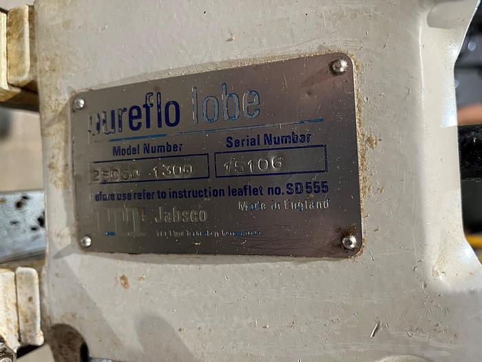 Used Used Pureflow Rotary Lobe Pump
