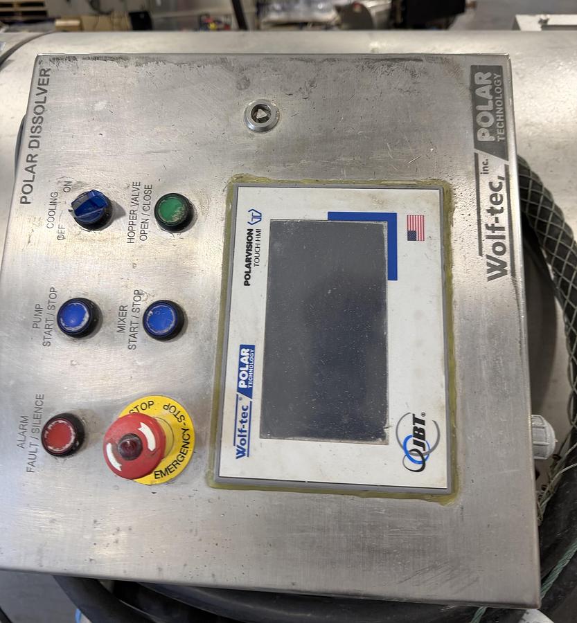 Used  Used Wolf-Tec 400 Gallon Stainless Steel Bring Mixing Tank, Model Polar Dissolver