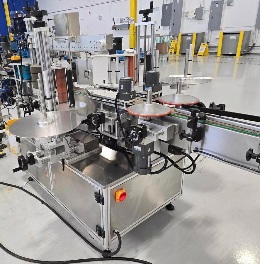 Used Used Stainless Steel Automatic Front/Back and Wraparound Pressure Sensitive Labeler