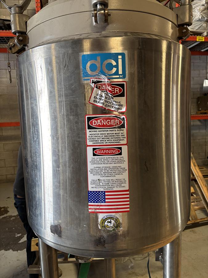 Used Used DCI 160 Liter Stainless Steel Bioreactor