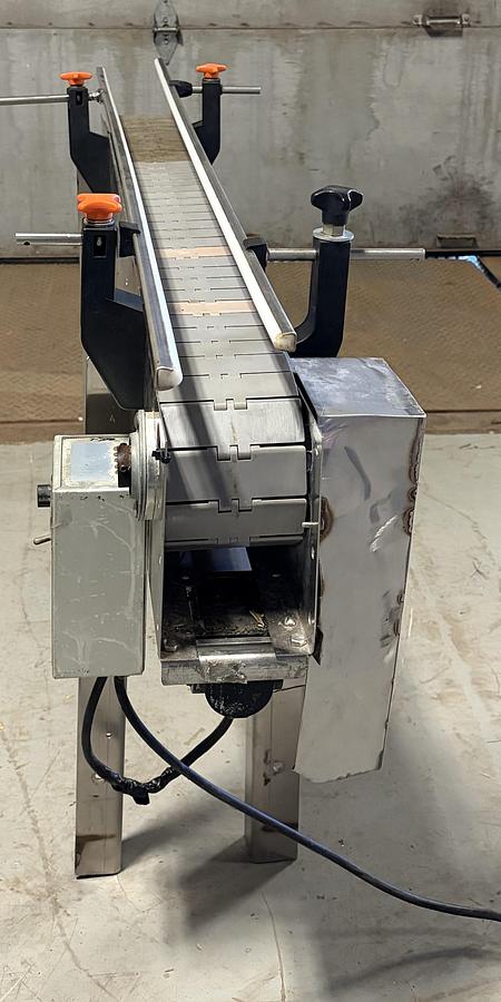 Used Used 6’ Long x 4-1/2” Wide Stainless Steel Motorized Conveyor
