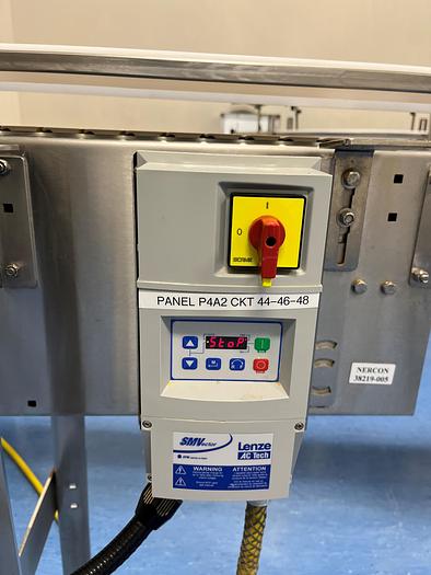 Used 150' (approx) of Nercon Stainless Steel motorized conveyor