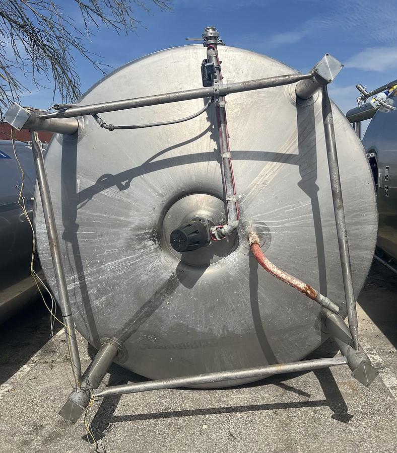 Used Used Feldmeier 4,000 G Stainless Steel Vertical Jacketed Mixing Tank