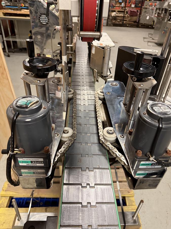 Used Used JDA Stainless Steel Automatic Pressure Sensitive Wraparound Labeler, Model Pro-Label