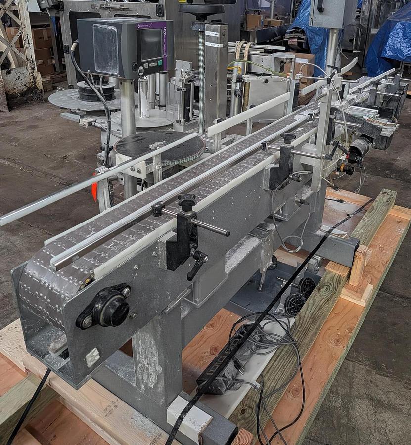 Used Used Universal Labeling High Speed Wraparound Pressure Sensitive Labeler, Model R320