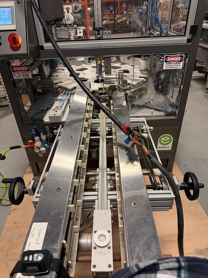 Used Unused Enflex (Paxiom) Automatic Circular 12 Station Rotary Vertical Cartoner, Model Kartner CC-003