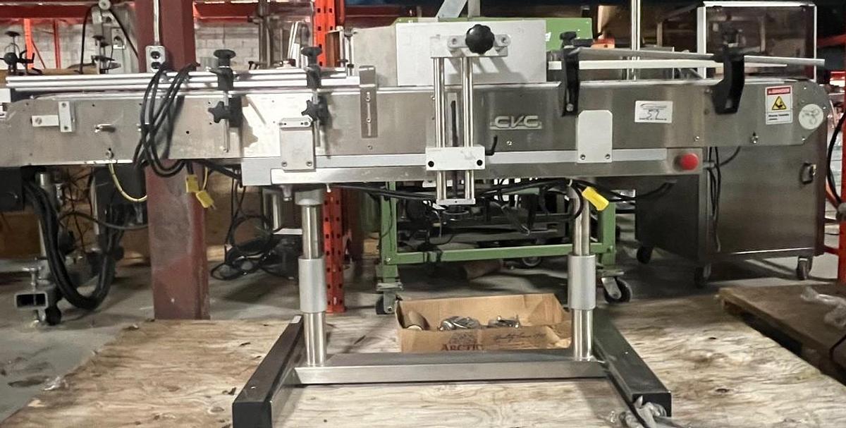 Used Used CVC Automatic Pressure Sensitive Wrap Around Labeler, Model 330-II