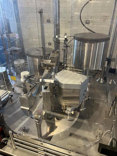 Used Used Flexicon FMB 210 Fully Automatic Liquid Vial Filler, Stopper and Capping Machine with Tray Loader
