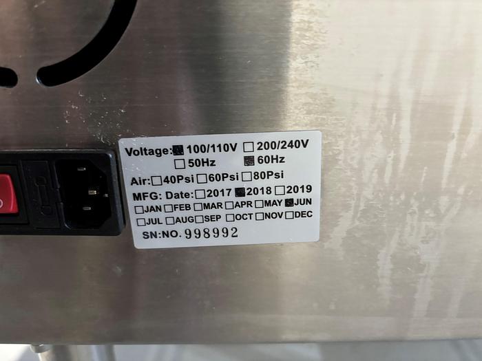 Unused JDA Stainless Steel Table-Top Electronic Tablet/Capsule Counter, Model PL7