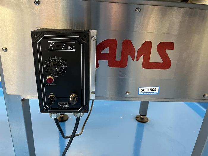 Used Used AMS 48” Stainless Steel Accumulating Table