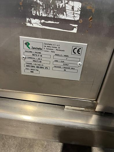 Used Used Zanchetta 10 Litre High Shear MixerSerial #:  907023-1.  