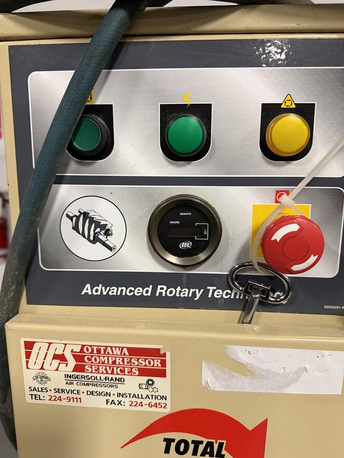 Used Used Ingersoll Rand Air Compressor with Air Dryer, Model UP6-15CTAS-150 W