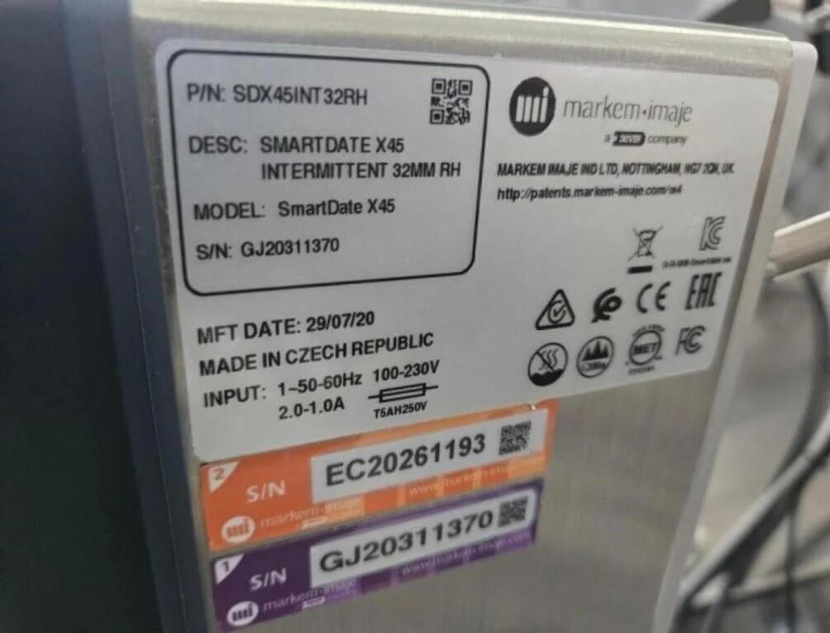 Used Used Aesus Automatic Stainless Steel Panel and Wrap Pressure Sensitive Labeler, Model Eco-Panel