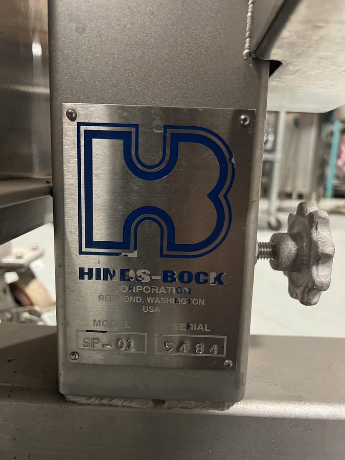 Used Used Hinds Bock Stainless Steel Single Head Servo Driven Pump Filler, Model SP-01