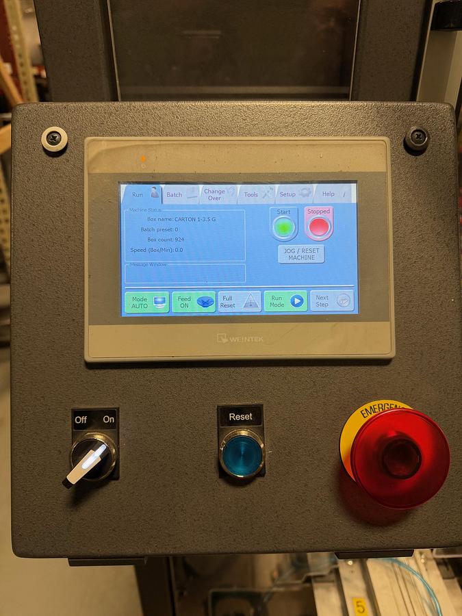 Used Unused Enflex (Paxiom) Automatic Circular 12 Station Rotary Vertical Cartoner, Model Kartner CC-003