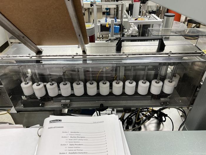 Used Used Accraply Pressure Sensitive Wraparound Labeler