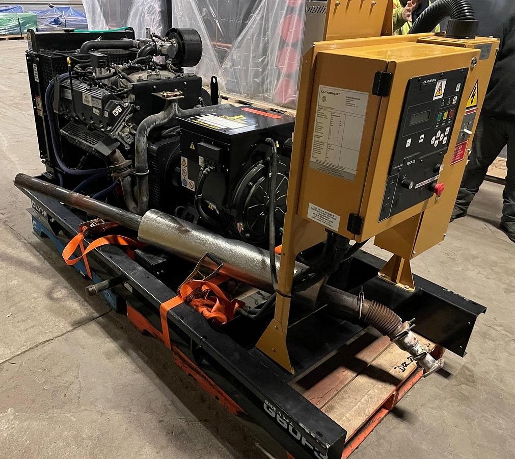 Used Used Caterpillar – Olympian 60kW Natural Gas Standby Generator, Model G60F3