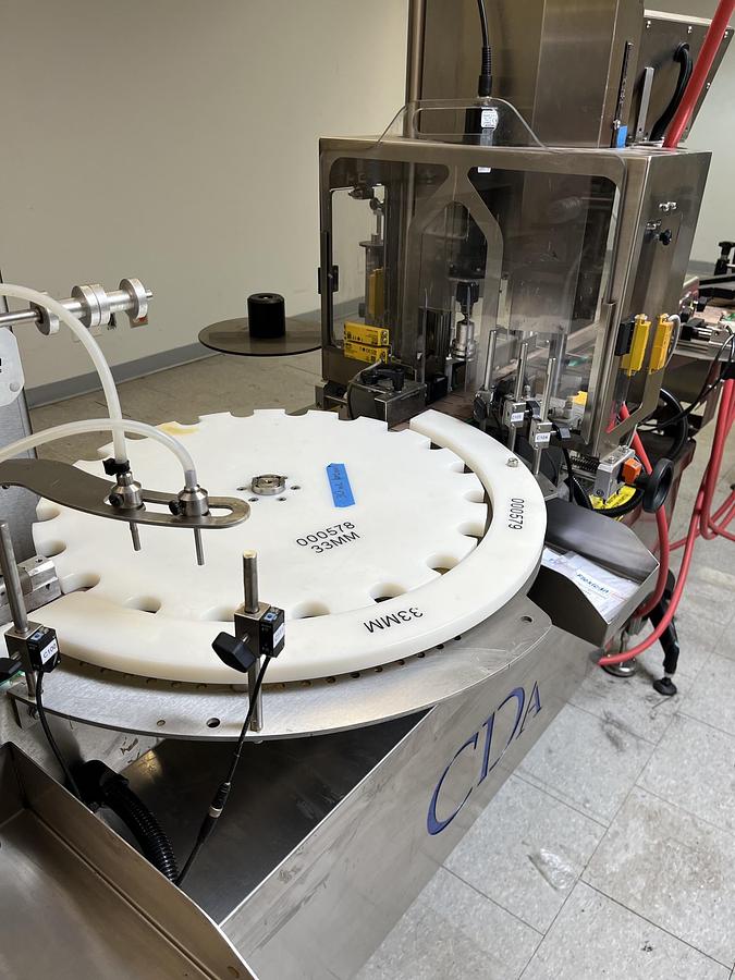 Used Used CDA E-FILL Automatic Liquid Filling and Packaging Line, Model E-FILL
